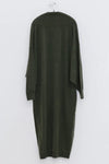 SWAYING/KNIT V-neck wide dress SW23AW2L21 dark green PS65